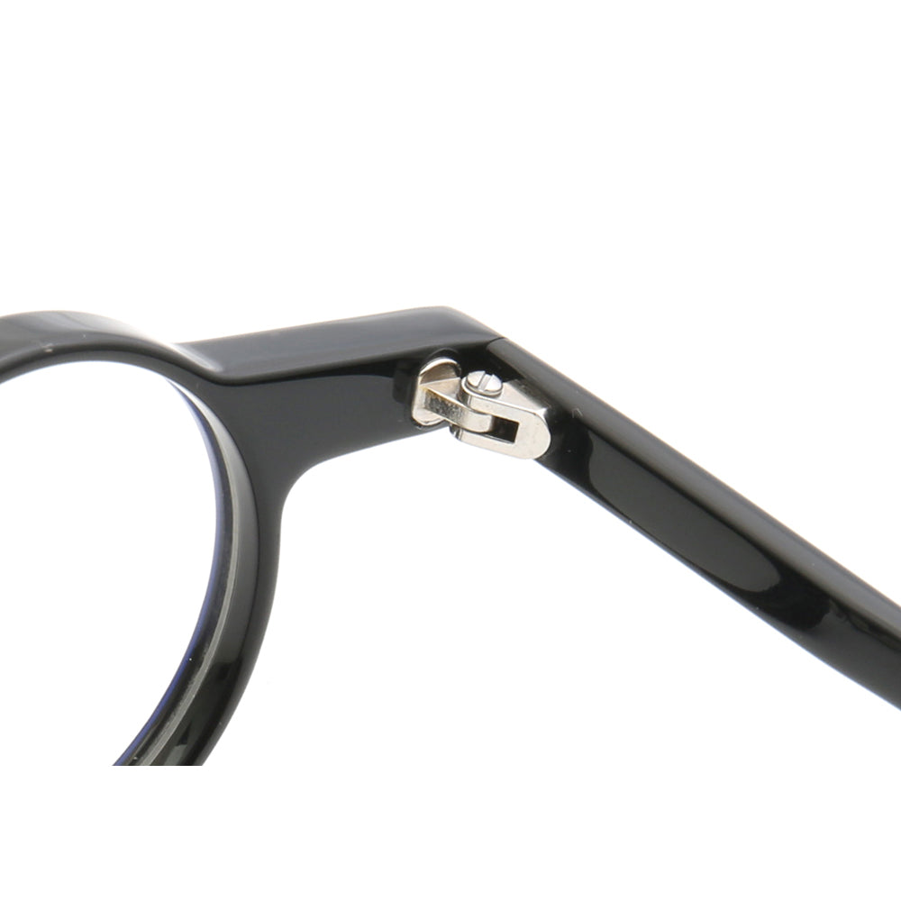 Central | Retro Round Tortoise Shell Eyeglasses | Unisex Hipster Nerd Style Glasses Frames