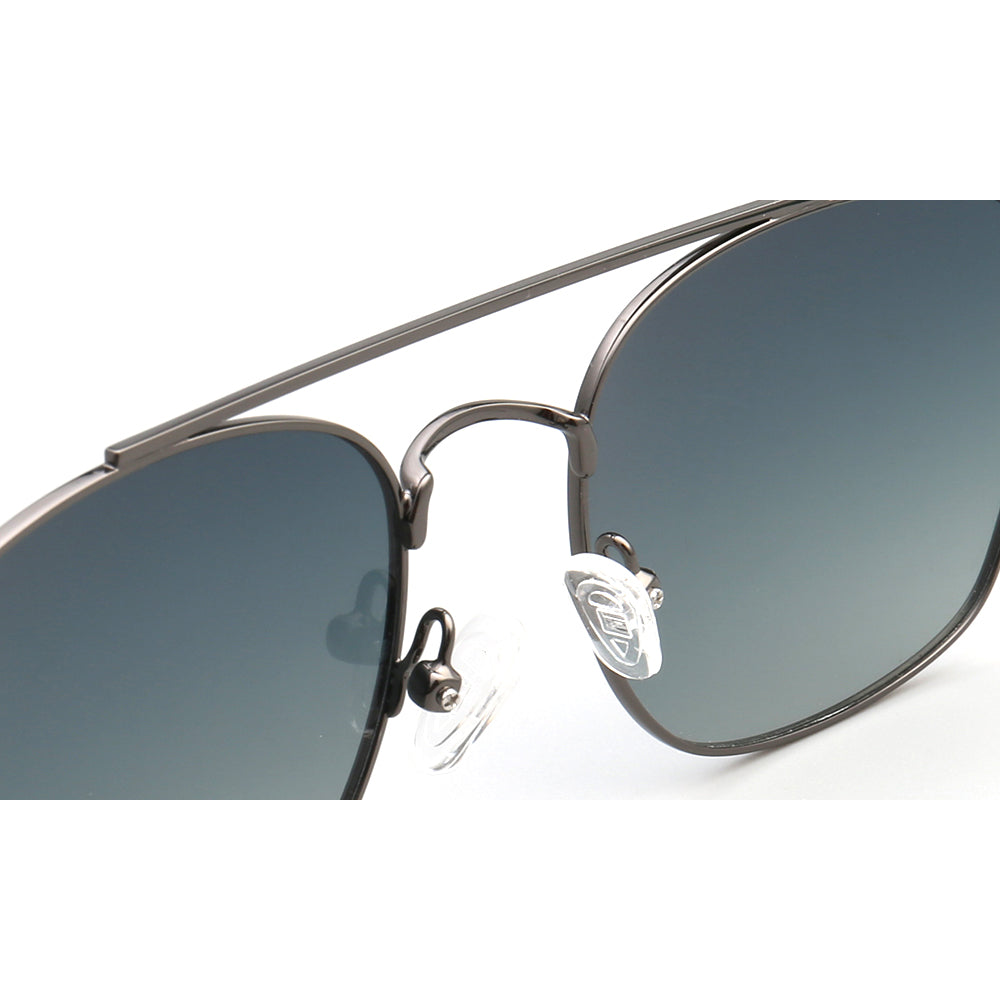 Winston | Full Rim Polarized Sunglasses For Men & Women | 80s Style Square Metal Frame