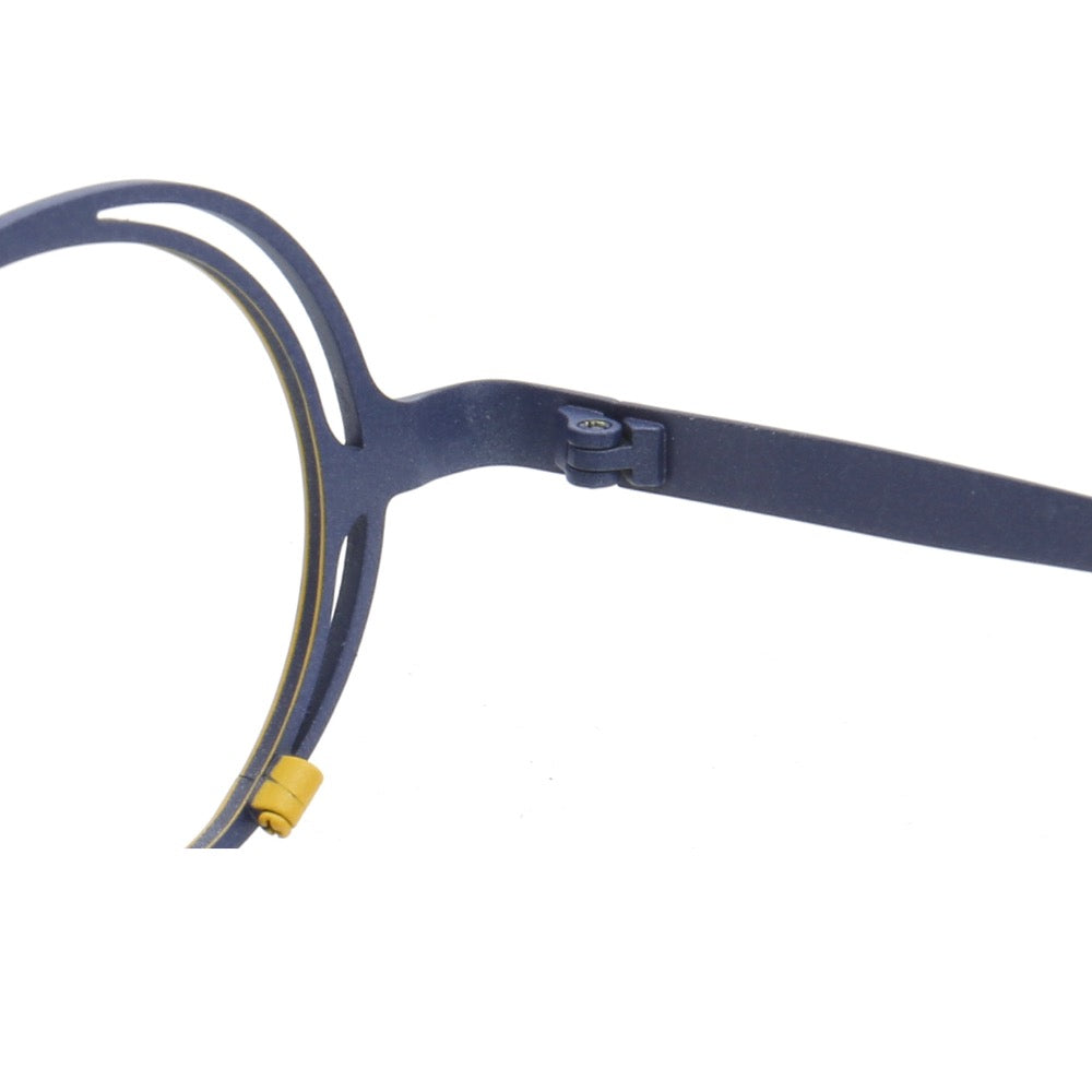 Slater | Round Womens Pure Titanium Eyeglasses Frames | Retro Mens Glasses Frames Two Tone
