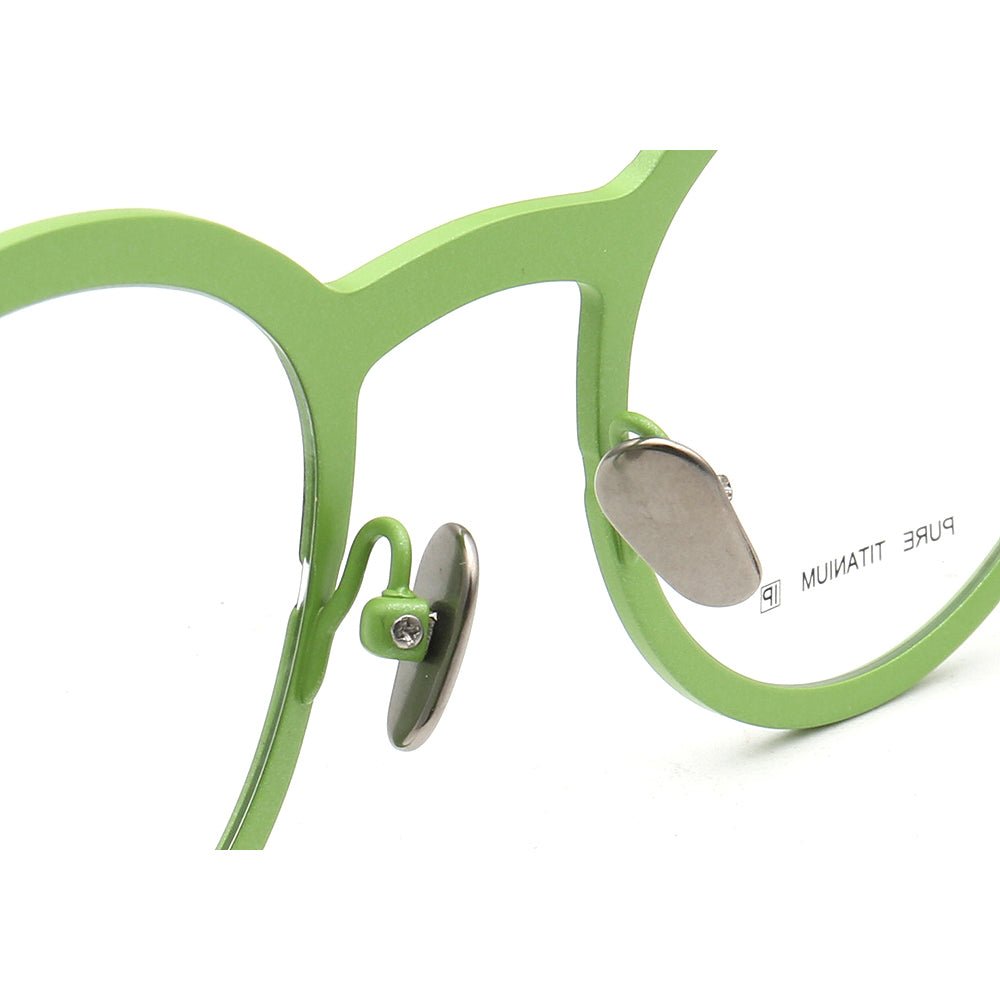 Riley | Round Two Tone Orange Womens Eyeglass Frames | Light Colorful Mens Titanium Glasses Online