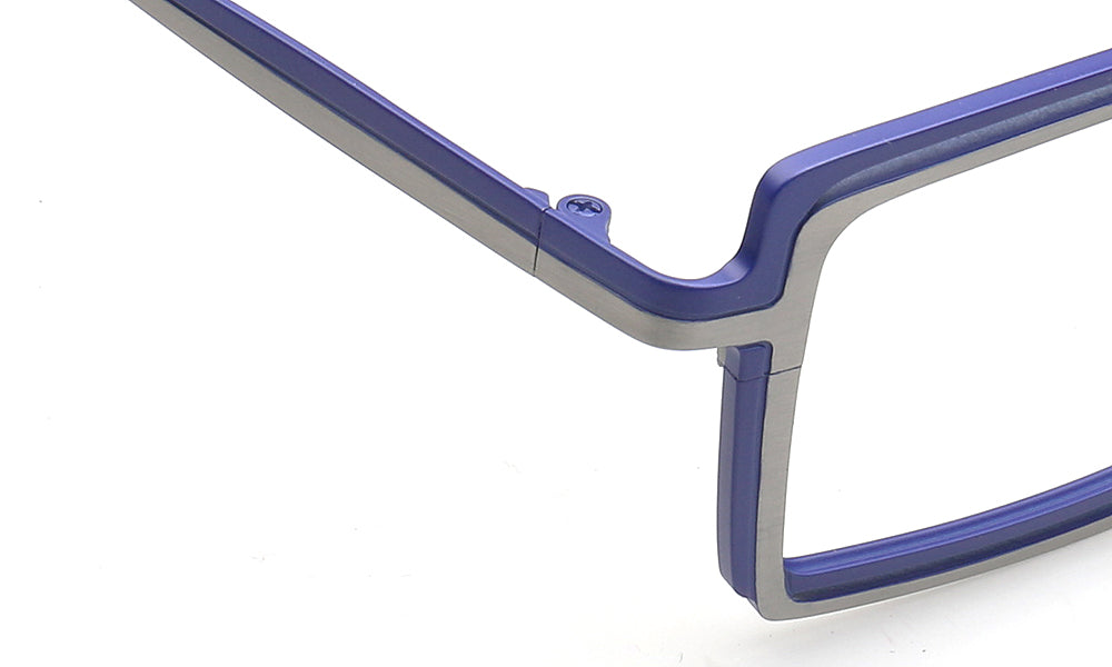 Jay | Double Rim Rectangular Eyeglasses For Men | Stylish Funky Square Glasses Frames