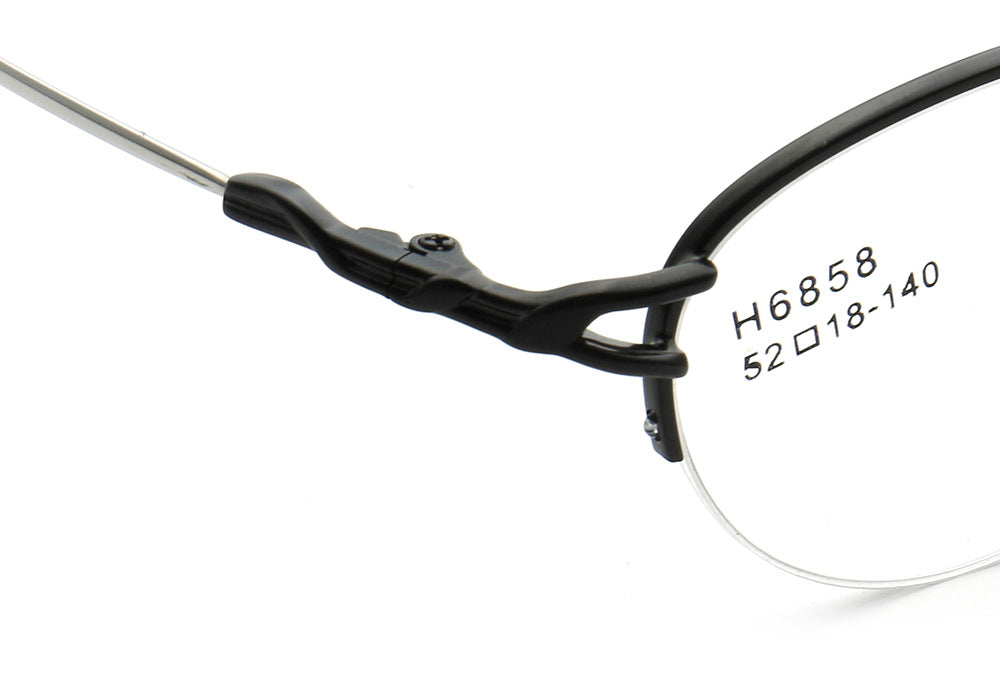 Allegra | Women Flexible Memory Metal Oval Half Rim Eyeglasses Frames