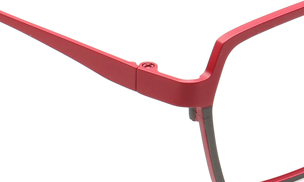 Jeffrey | 80s Titanium Pilot Eyeglasses Frames for Men | Modern Two Tone Square Vintage Glasses Frame
