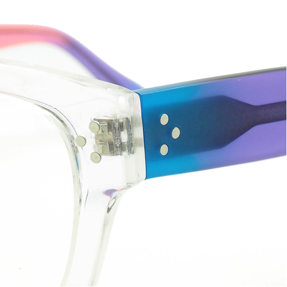 Gradient | Square Full Rim Acetate Eyeglasses | Colorful Fashionable Glasses For Men & Women