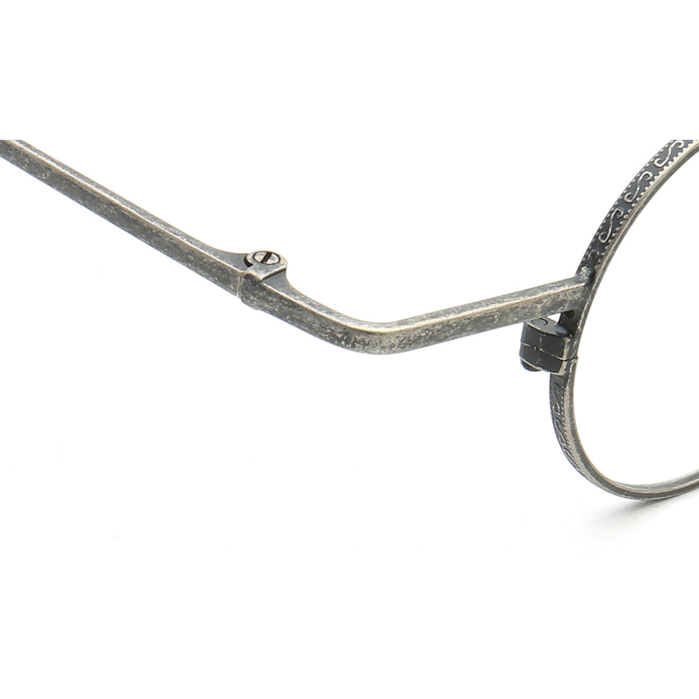 Jefferson | Geek Style Full Rim Metal Eyeglasses | Round Vintage Nerd Glasses Frames