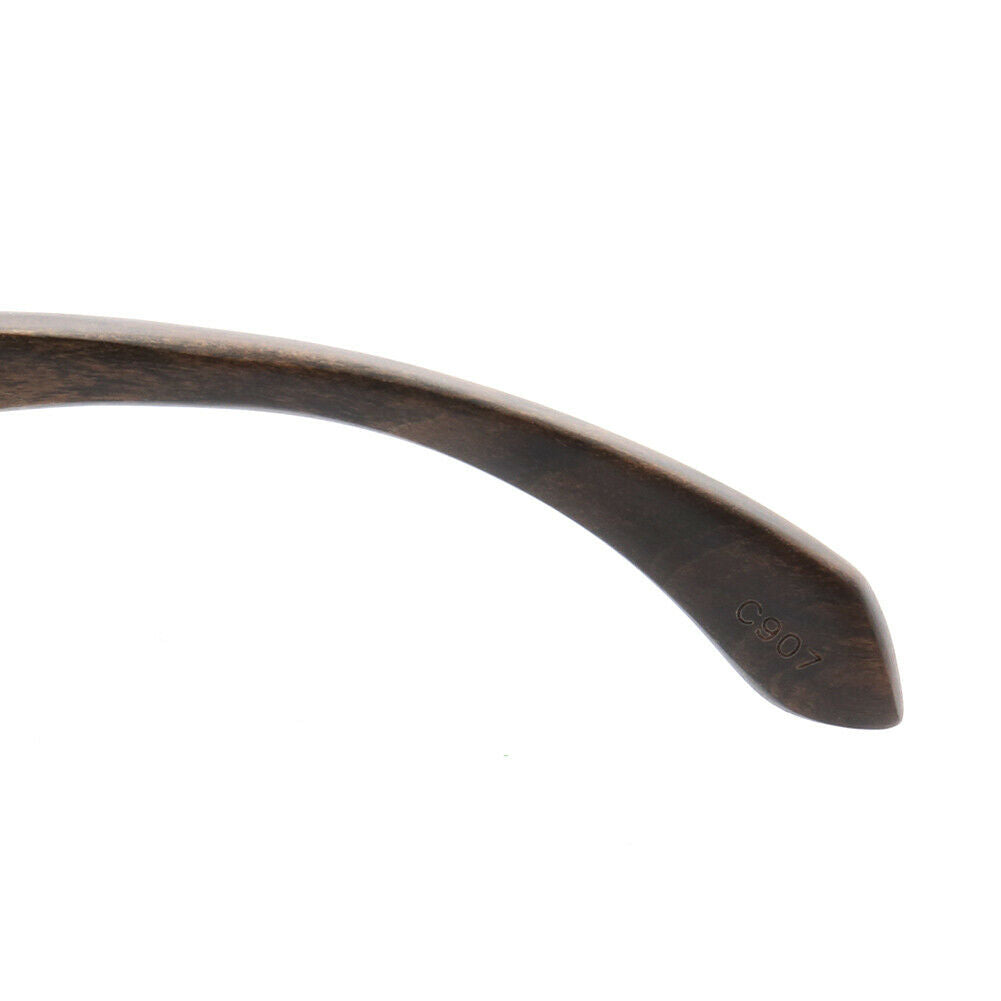 Garland | Retro Oversized Wooden Eyeglasses For Men & Women | Acetate Frame w/ Wood Temples