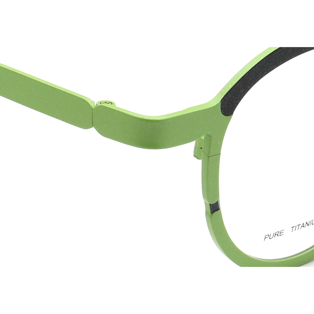 Riley | Round Two Tone Orange Womens Eyeglass Frames | Light Colorful Mens Titanium Glasses Online