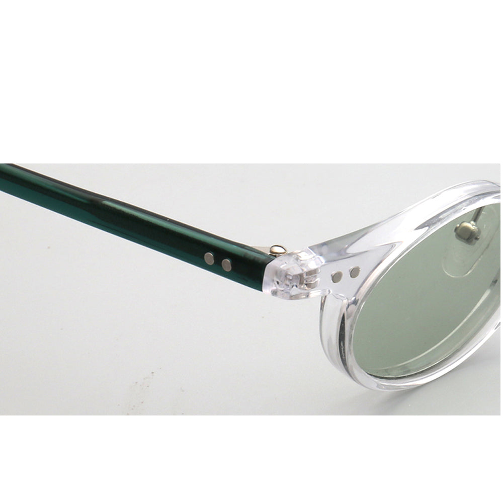 Revive | Retro Oval Shaped Polarized Sunglasses | Vintage Raised Bridge Frame Design