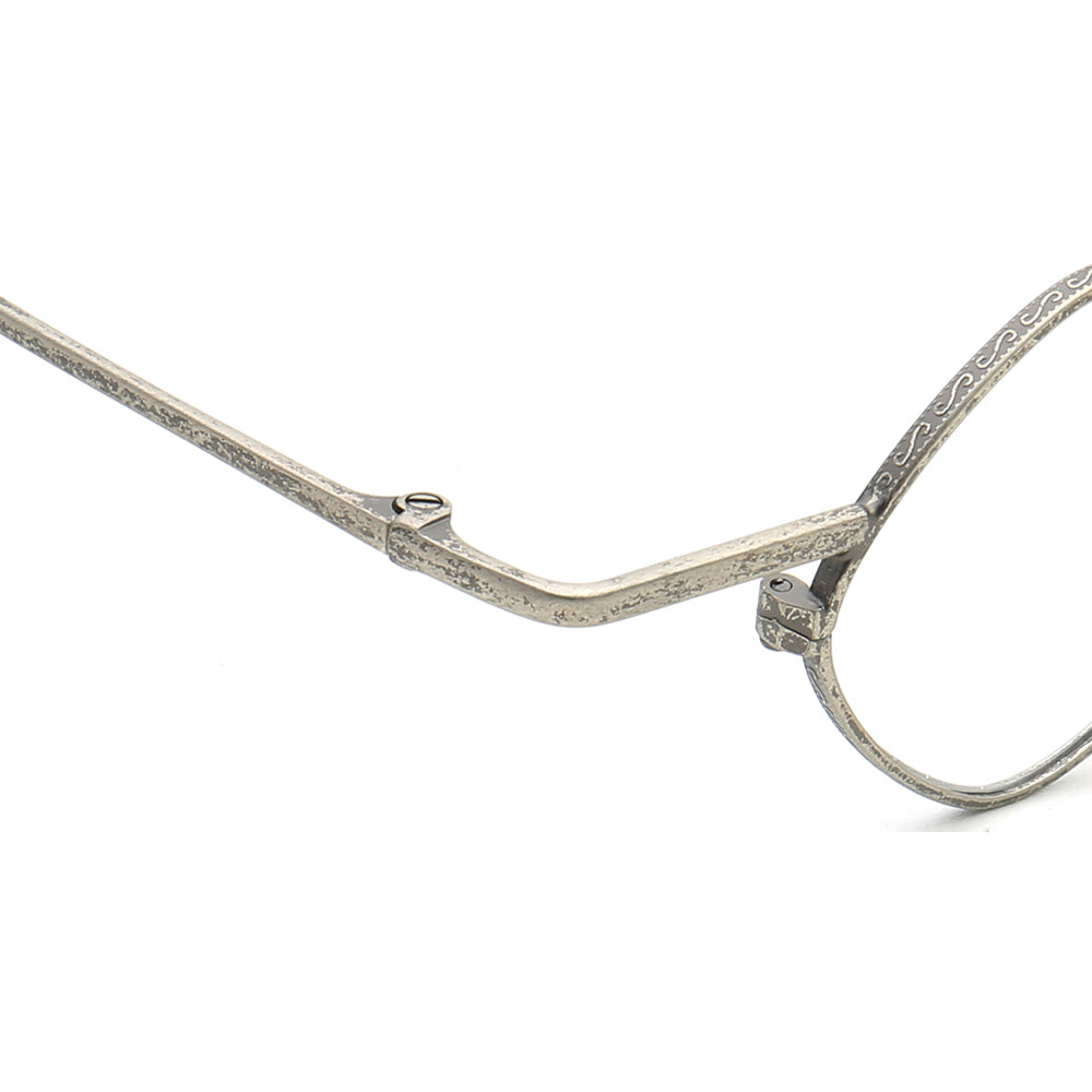 Legend | Thin Lightweight Metal Eyeglasses For Men & Women | Vintage Full Rim Geometric Frame