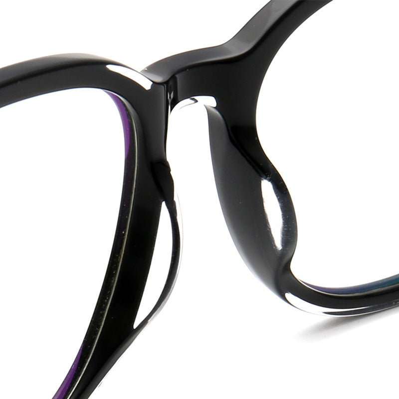 Bessie | Modern Stylish Round Full Rim Eyeglasses | Lightweight Titanium & Acetate Frame