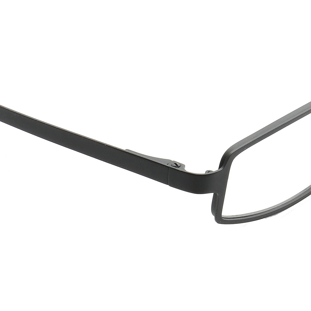Edward | Full Rim Rectangle Shaped Metal Glasses | Modern Business Design