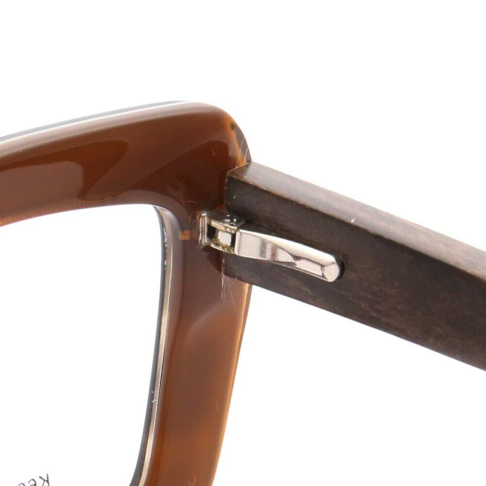 Garland | Retro Oversized Wooden Eyeglasses For Men & Women | Acetate Frame w/ Wood Temples
