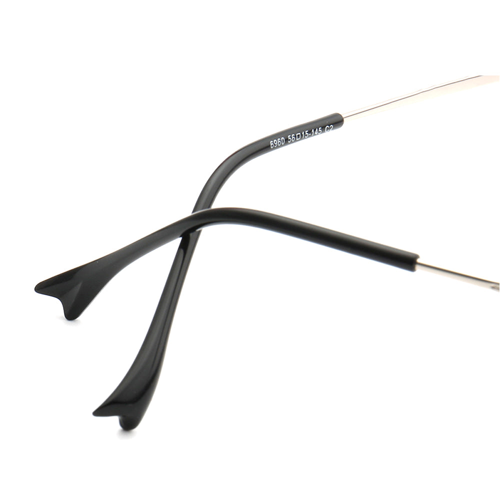 Desiree | Oversized Butterfly Shaped Glasses For Women | Modern Thin Metal Frame