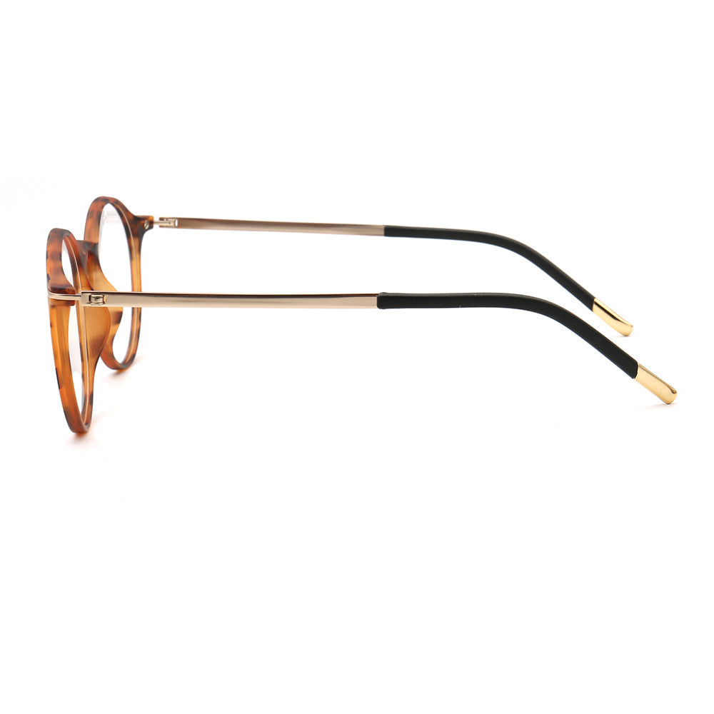 Ember | Light TR Tortoise Eyeglasses For Women  | Modern Round Clear Men Glasses Frames