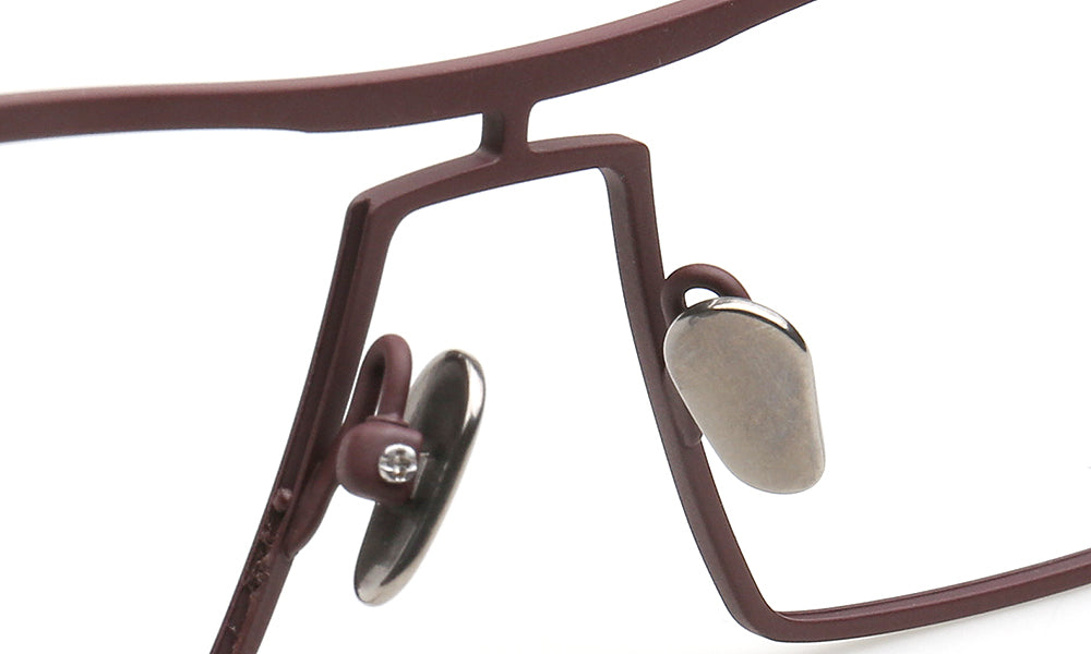 Jeffrey | 80s Titanium Pilot Eyeglasses Frames for Men | Modern Two Tone Square Vintage Glasses Frame