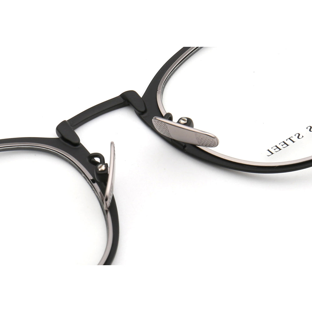 Tate | Vintage Round Stainless Steel Eyeglasses For Men & Women | Lightweight Modern Glasses Frames