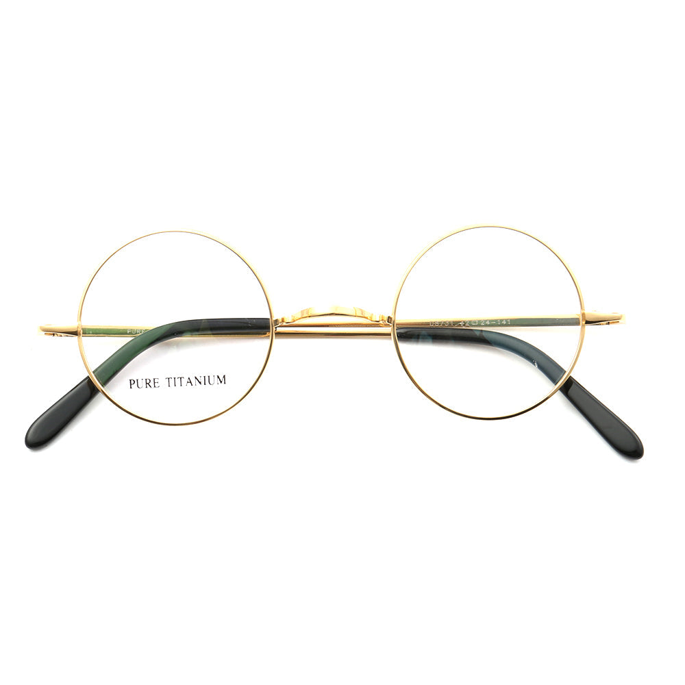 Sullivan | Old School Round Titanium Glasses for Men | Lightweight Retro Womens Eyewear Frames
