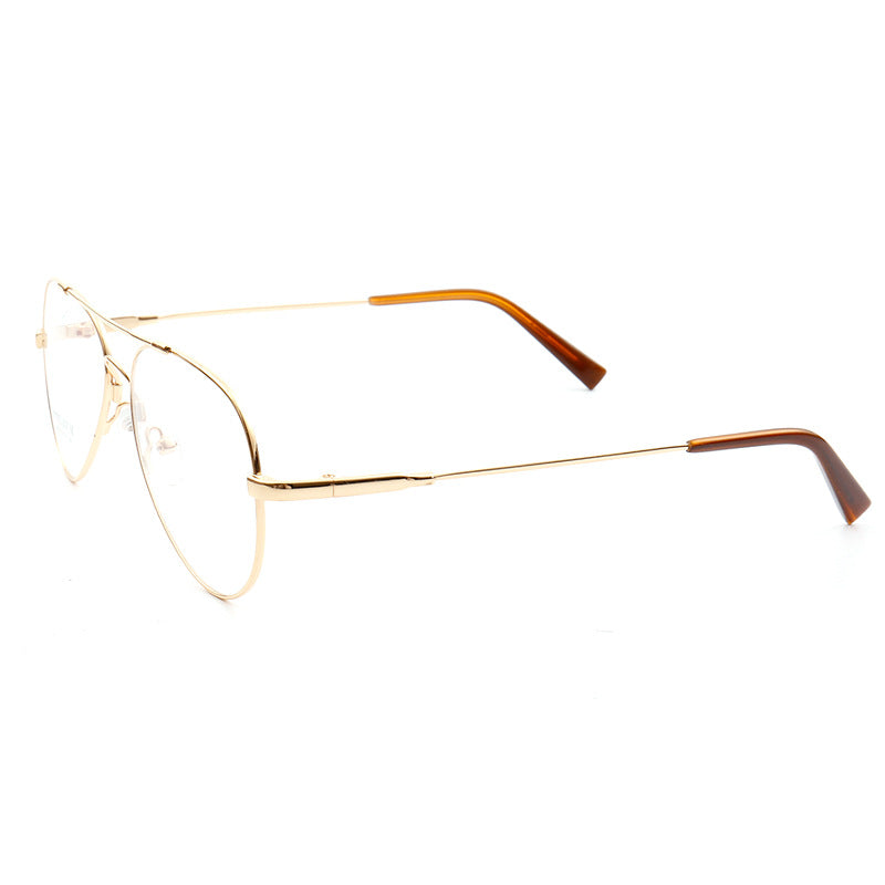 Domingo | Flat Top Mens Pilot Eyeglasses Frames | Flexible Bendable Memory Metal Glasses Frames