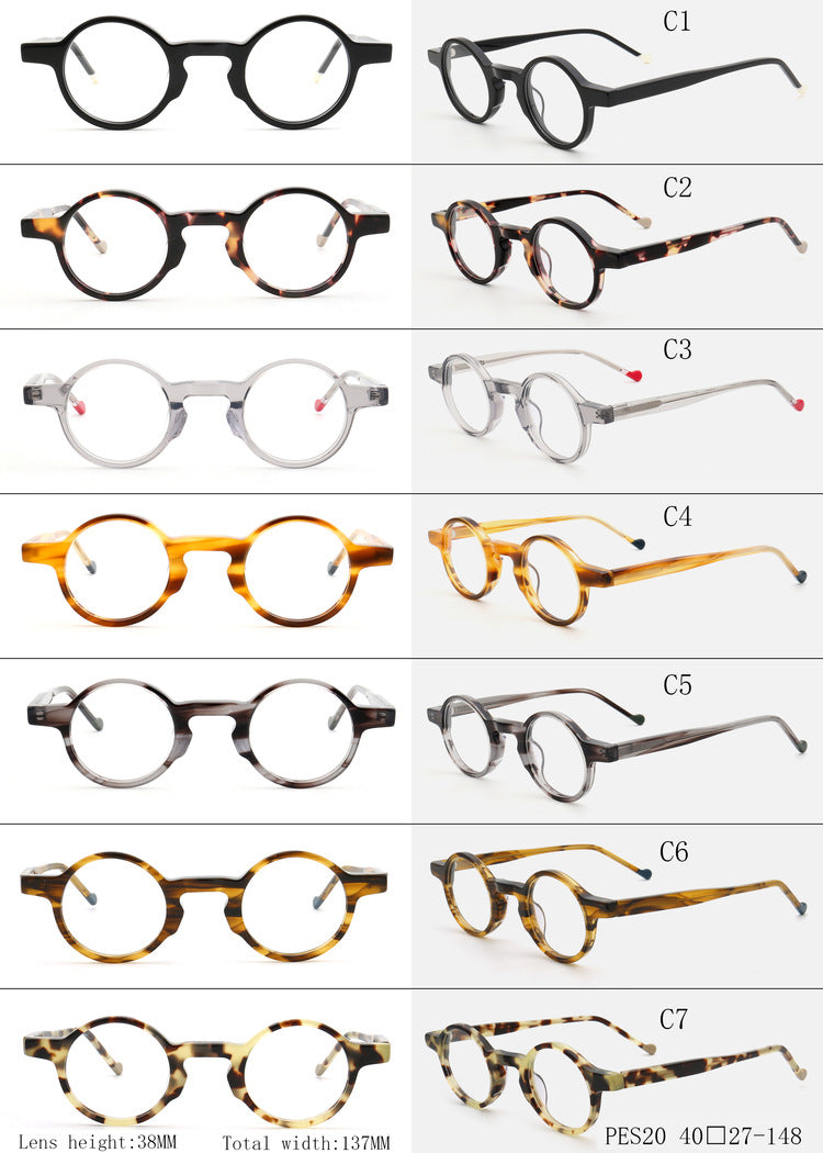 Crown | Mens & Womens Nerd Vintage Eyeglasses Round | Hipster Tortoise Retro Glasses Frames Online