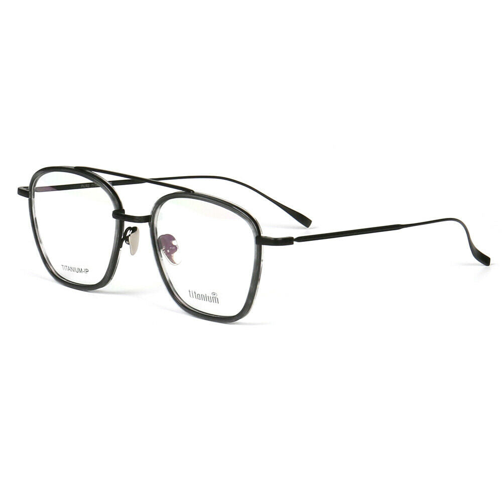 Irwin | 80s Style Pure Titanium Eyeglass Frames | Retro Glasses w/ Flat Top Design
