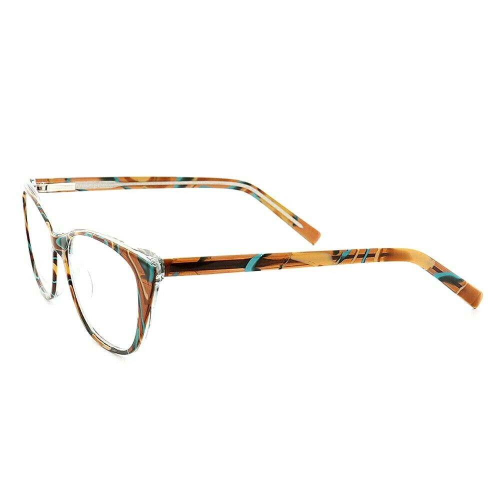 Priscilla | Lightweight Patterned Cat Eye Glasses For Women | Colorful Acetate Design