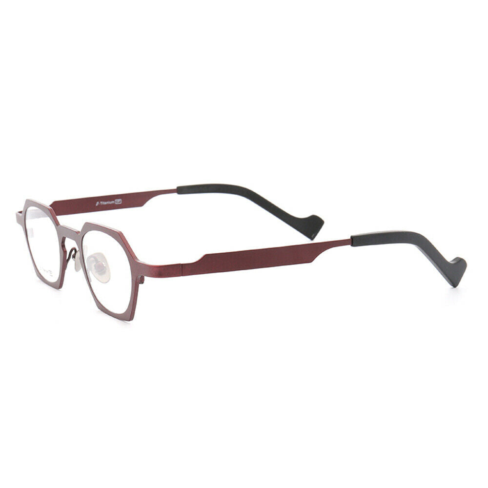 Peak | Hexagon Shaped Pure Titanium Eyeglasses | Lightweight Geometric Design