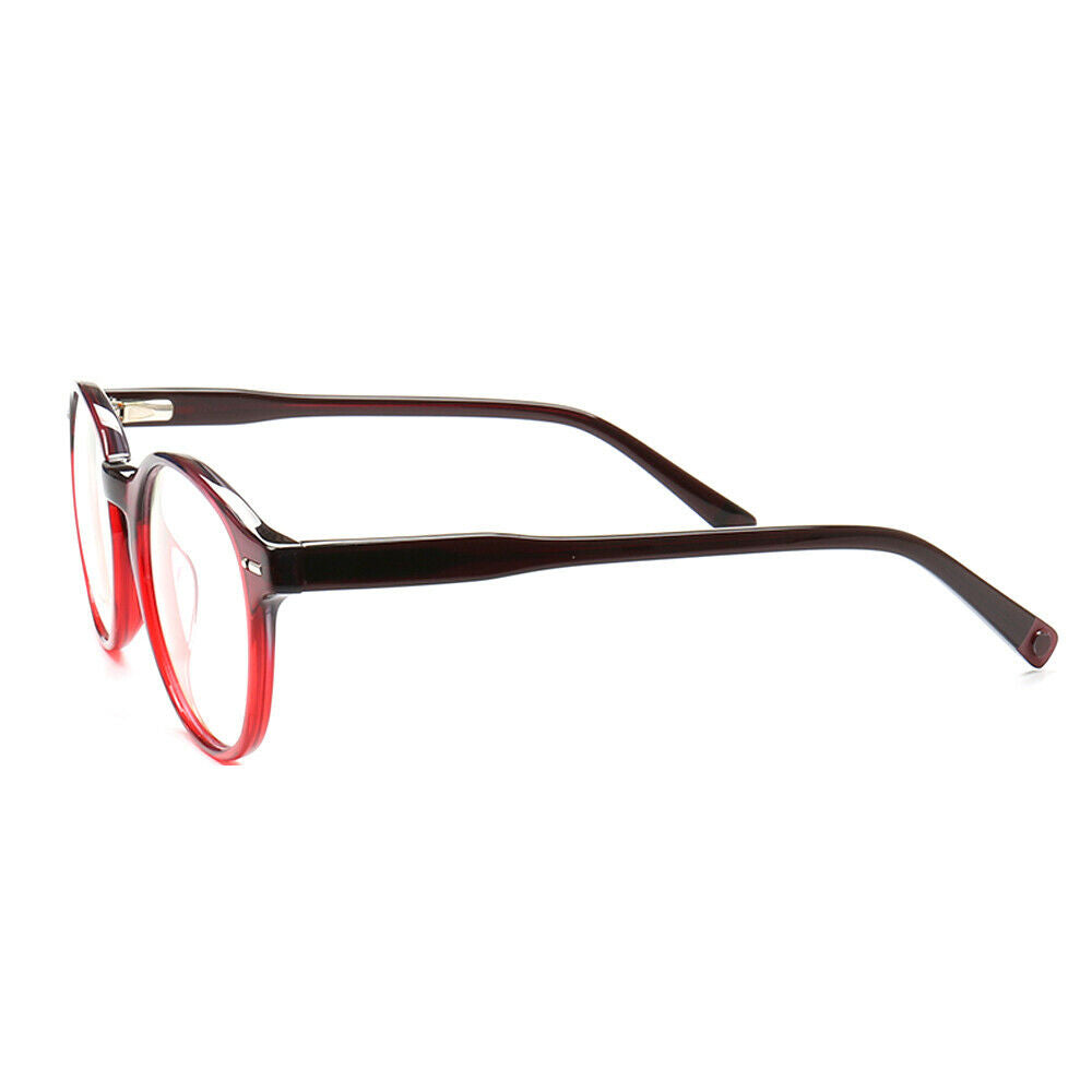 Glow | Classic Round Acetate Eyeglasses w/ Two Tone Design | Gradient Full Rim Glasses