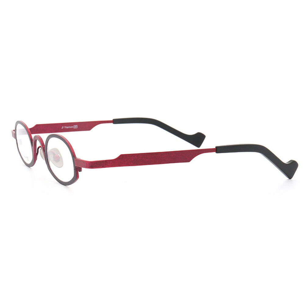 Nostalgia | Funky Full Rim Oval Eyeglasses | Retro Pure Titanium Unisex Eyeglasses