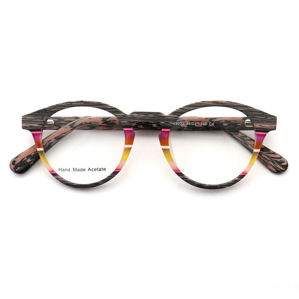 Element | Colorful Striped Men Eyeglass Frames | Modern Round Retro Women Glasses