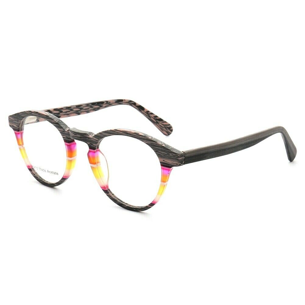 Element | Colorful Striped Men Eyeglass Frames | Modern Round Retro Women Glasses