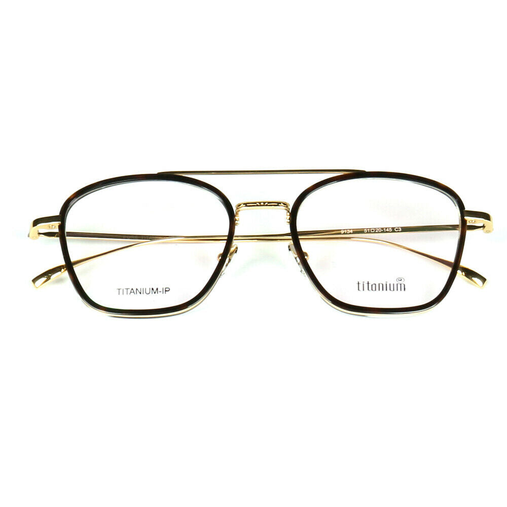 Irwin | 80s Style Pure Titanium Eyeglass Frames | Retro Glasses w/ Flat Top Design