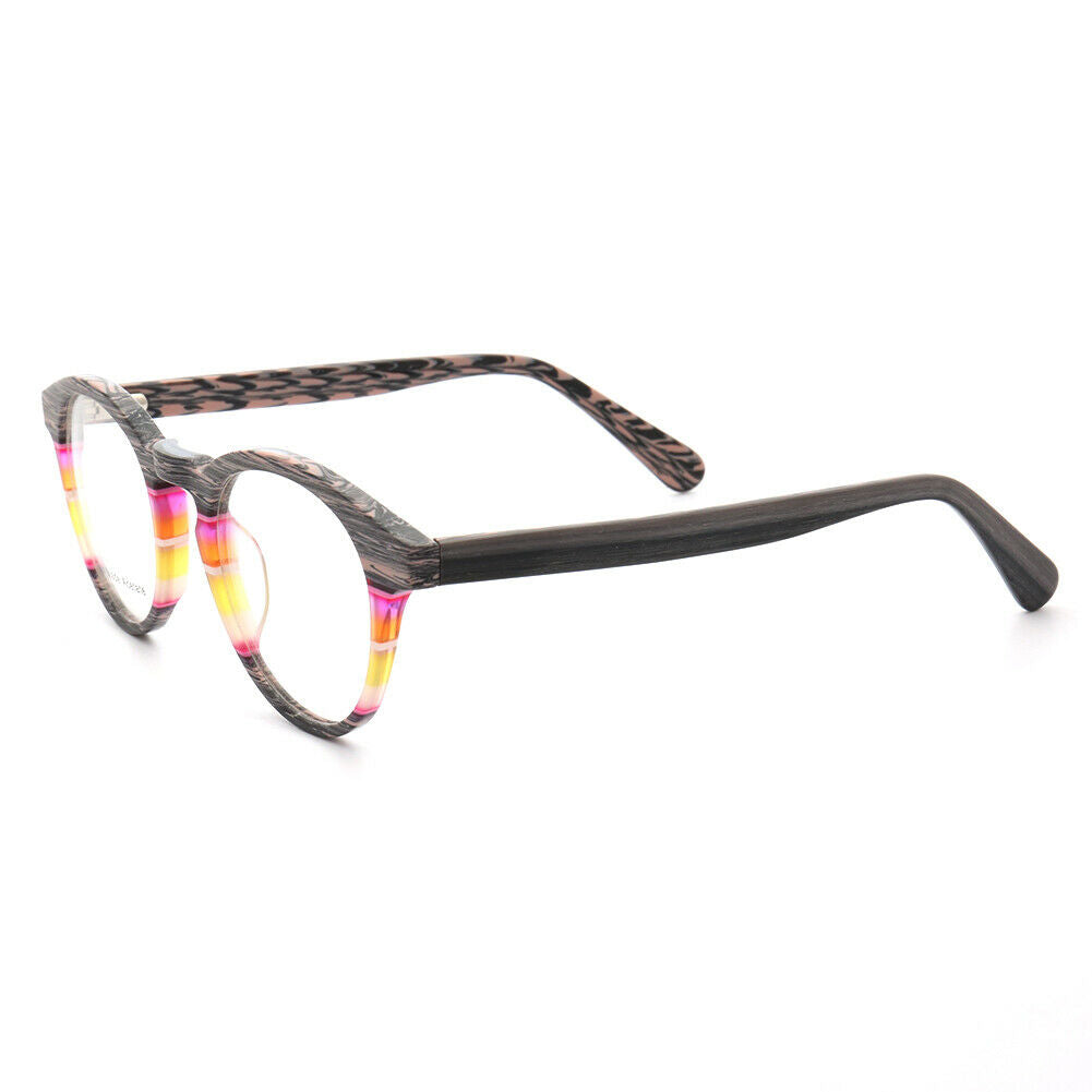 Element | Colorful Striped Men Eyeglass Frames | Modern Round Retro Women Glasses