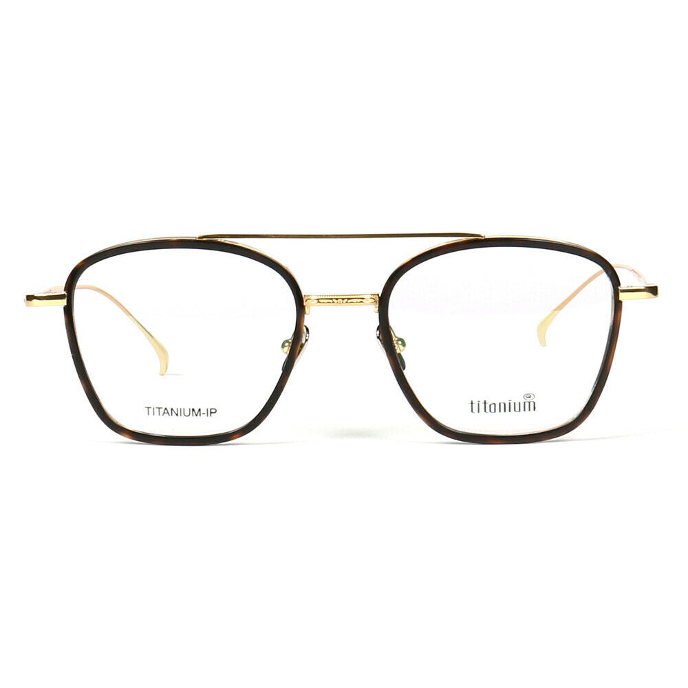 Irwin | 80s Style Pure Titanium Eyeglass Frames | Retro Glasses w/ Flat Top Design