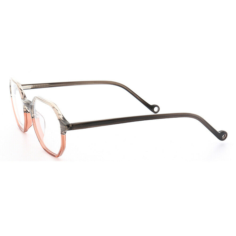 Blake | Polygon Shaped Acetate Eyeglasses | Two Toned Glasses For Men & Women