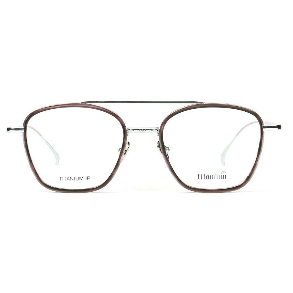 Irwin | 80s Style Pure Titanium Eyeglass Frames | Retro Glasses w/ Flat Top Design