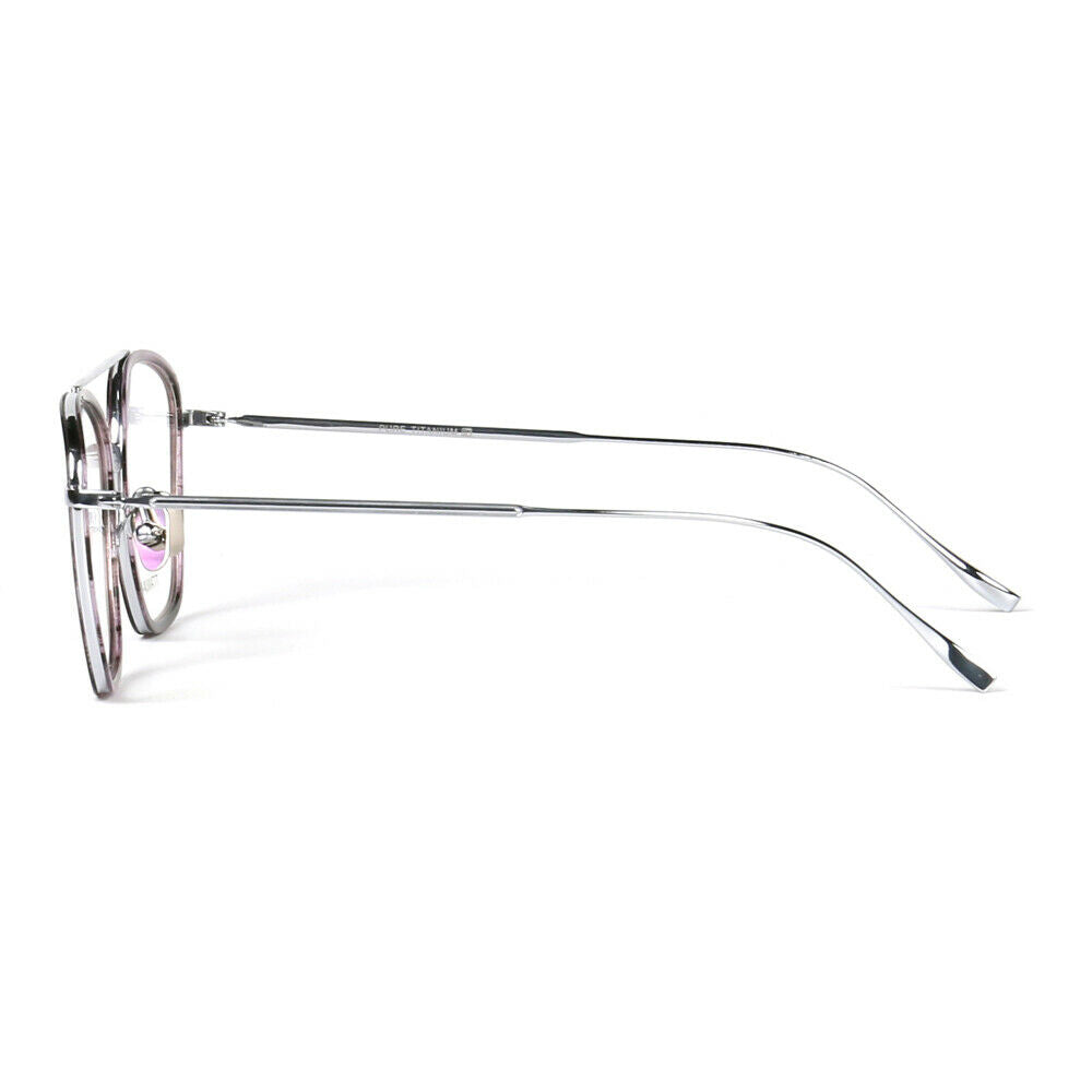 Irwin | 80s Style Pure Titanium Eyeglass Frames | Retro Glasses w/ Flat Top Design