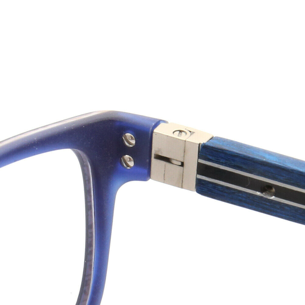 Arthur | Modern Square Full Rim Eyeglasses | Acetate Frame w/ Wooden Temples