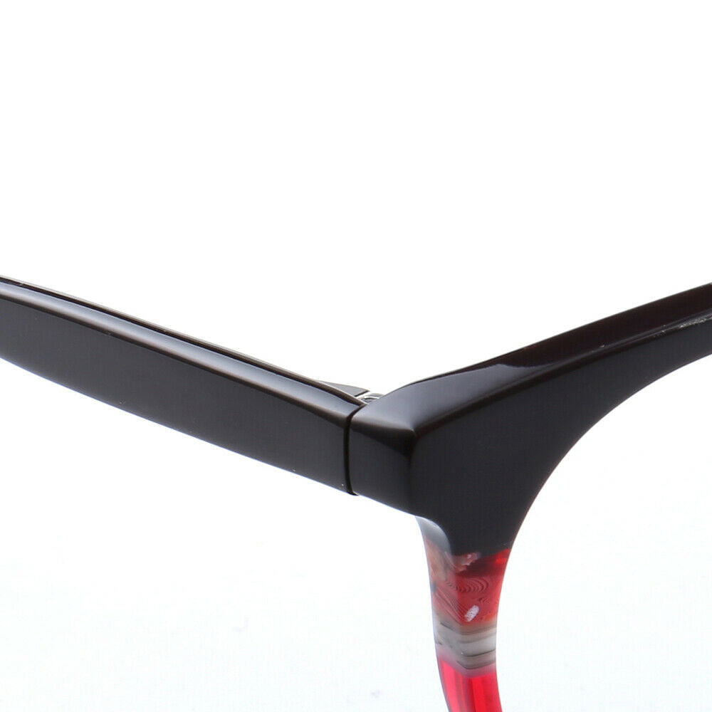 Parker | Retro Flat Top Eyeglasses | Colorful Acetate Glasses w/ Striped Design