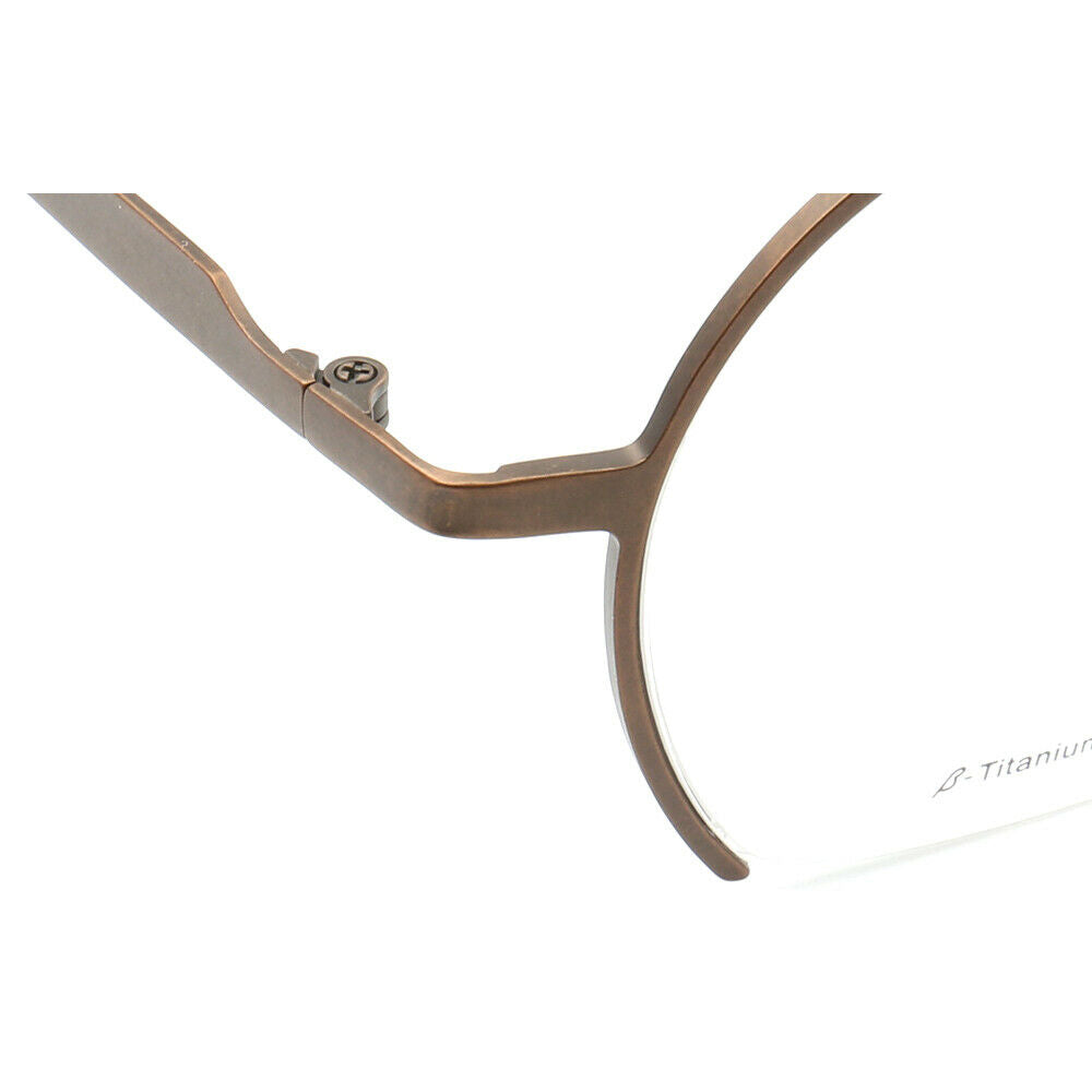 Sutton | Retro Round Semi Rimless Eyeglasses | Lightweight Pure Titanium Design