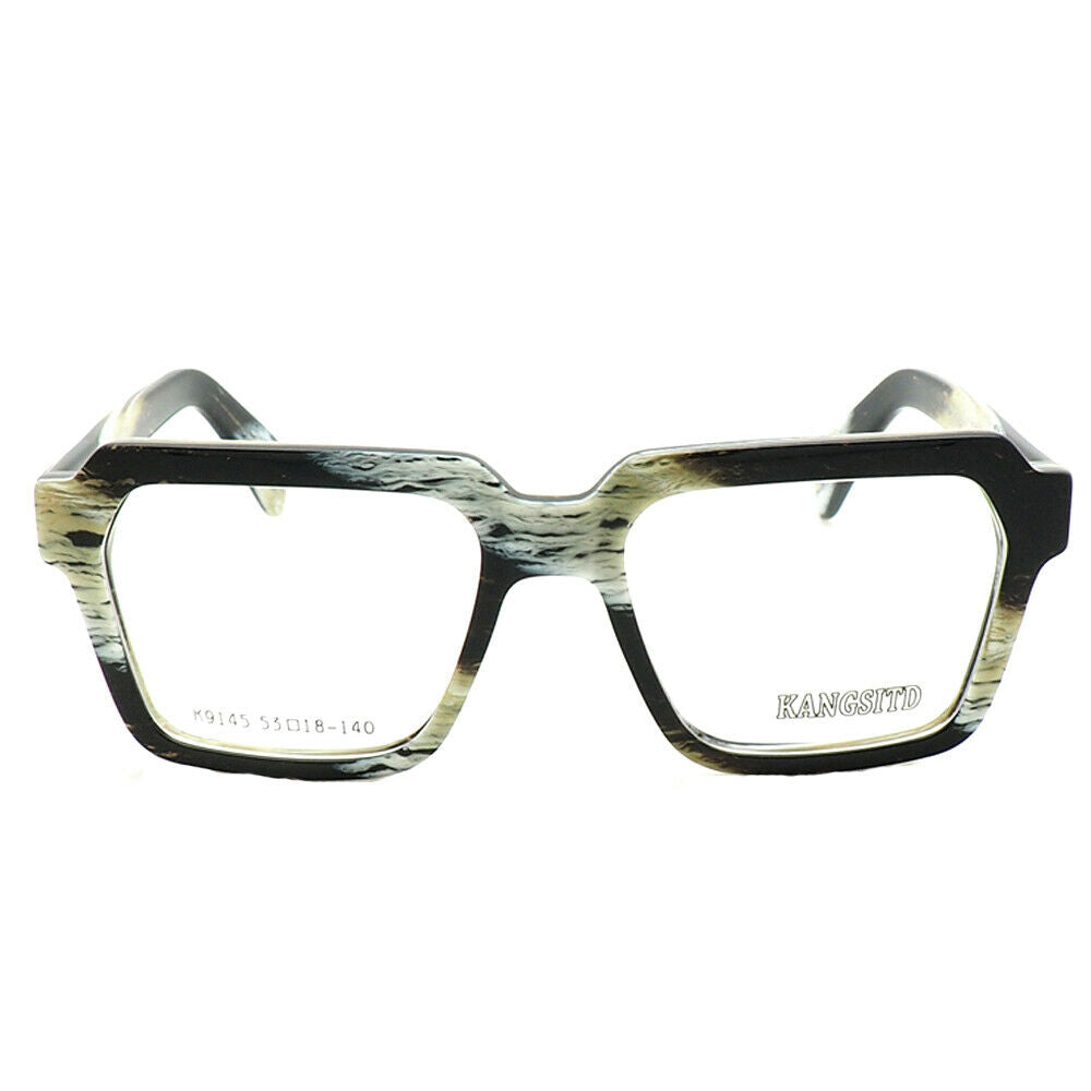 Forest | Oversized Patterned Acetate Eyeglasses | Retro Square Multicolored Glasses Frames  at