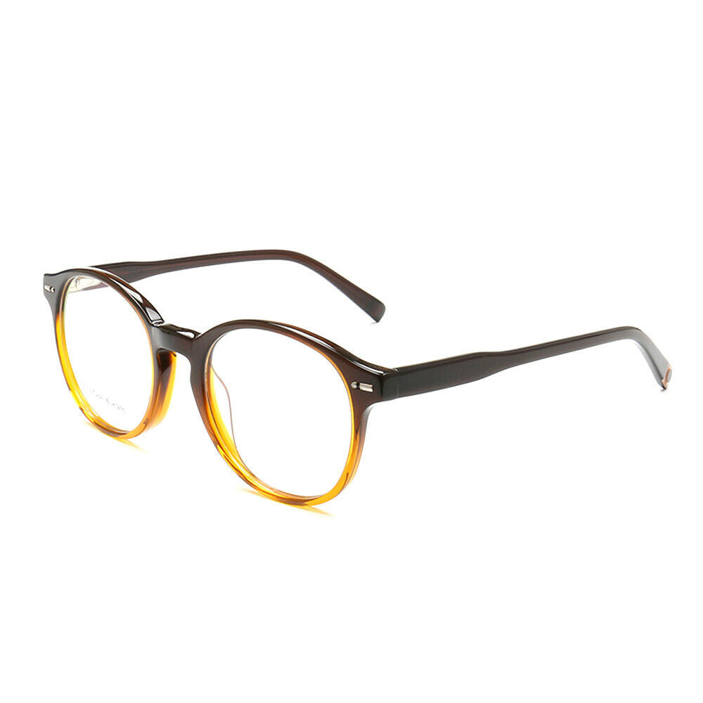 Glow | Classic Round Acetate Eyeglasses w/ Two Tone Design | Gradient Full Rim Glasses