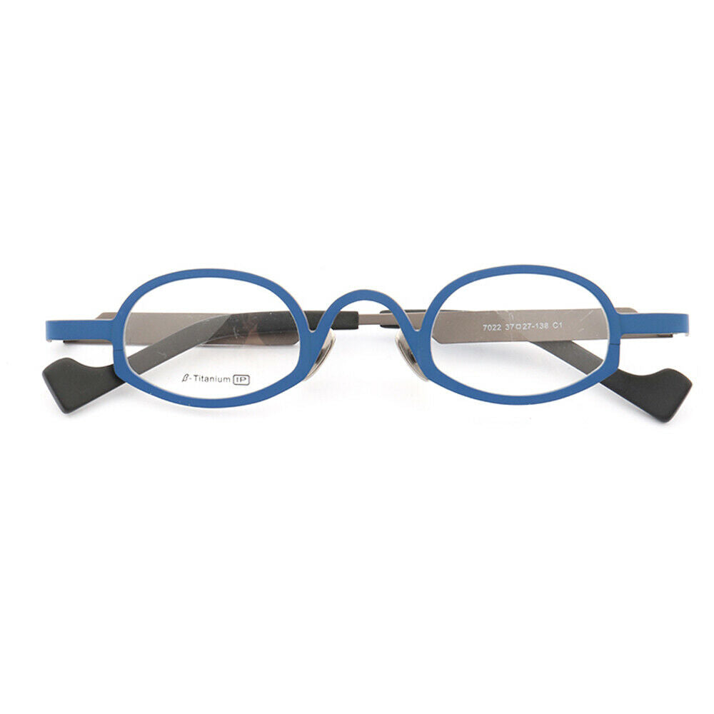 Nostalgia | Funky Full Rim Oval Eyeglasses | Retro Pure Titanium Unisex Eyeglasses