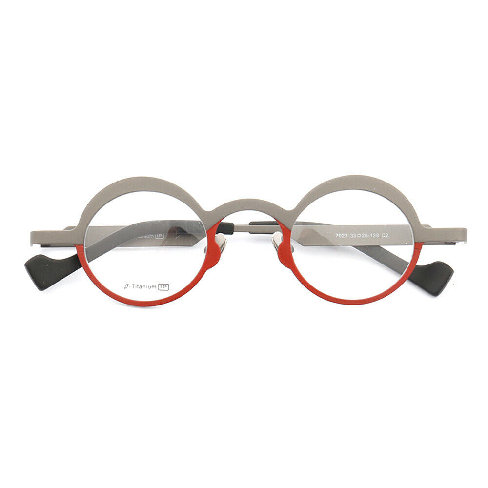 Voyage | Round Retro Titanium Glasses for Men | Two Tone Womens Trendy Eyeglass Frames Online