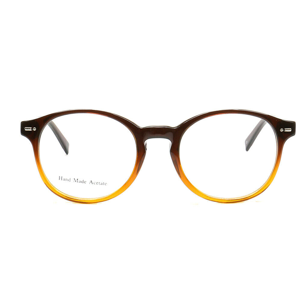 Glow | Classic Round Acetate Eyeglasses w/ Two Tone Design | Gradient Full Rim Glasses