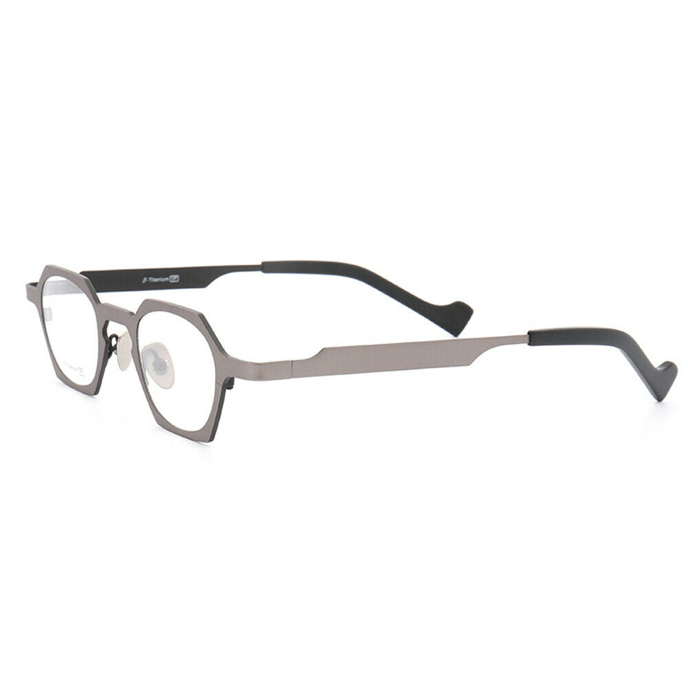 Peak | Hexagon Shaped Pure Titanium Eyeglasses | Lightweight Geometric Design