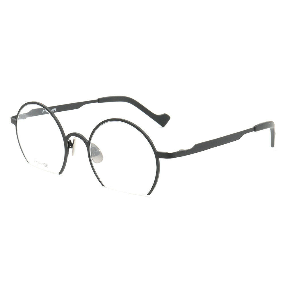 Sutton | Retro Round Semi Rimless Eyeglasses | Lightweight Pure Titanium Design