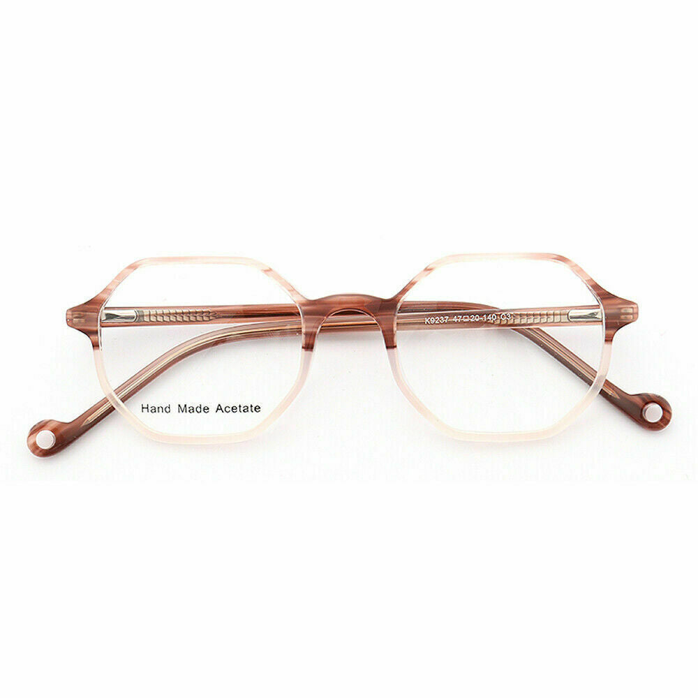 Blake | Polygon Shaped Acetate Eyeglasses | Two Toned Glasses For Men & Women