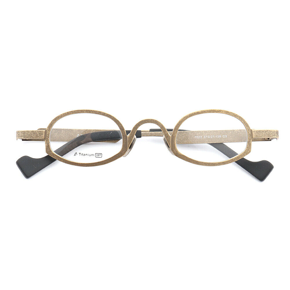 Nostalgia | Funky Full Rim Oval Eyeglasses | Retro Pure Titanium Unisex Eyeglasses