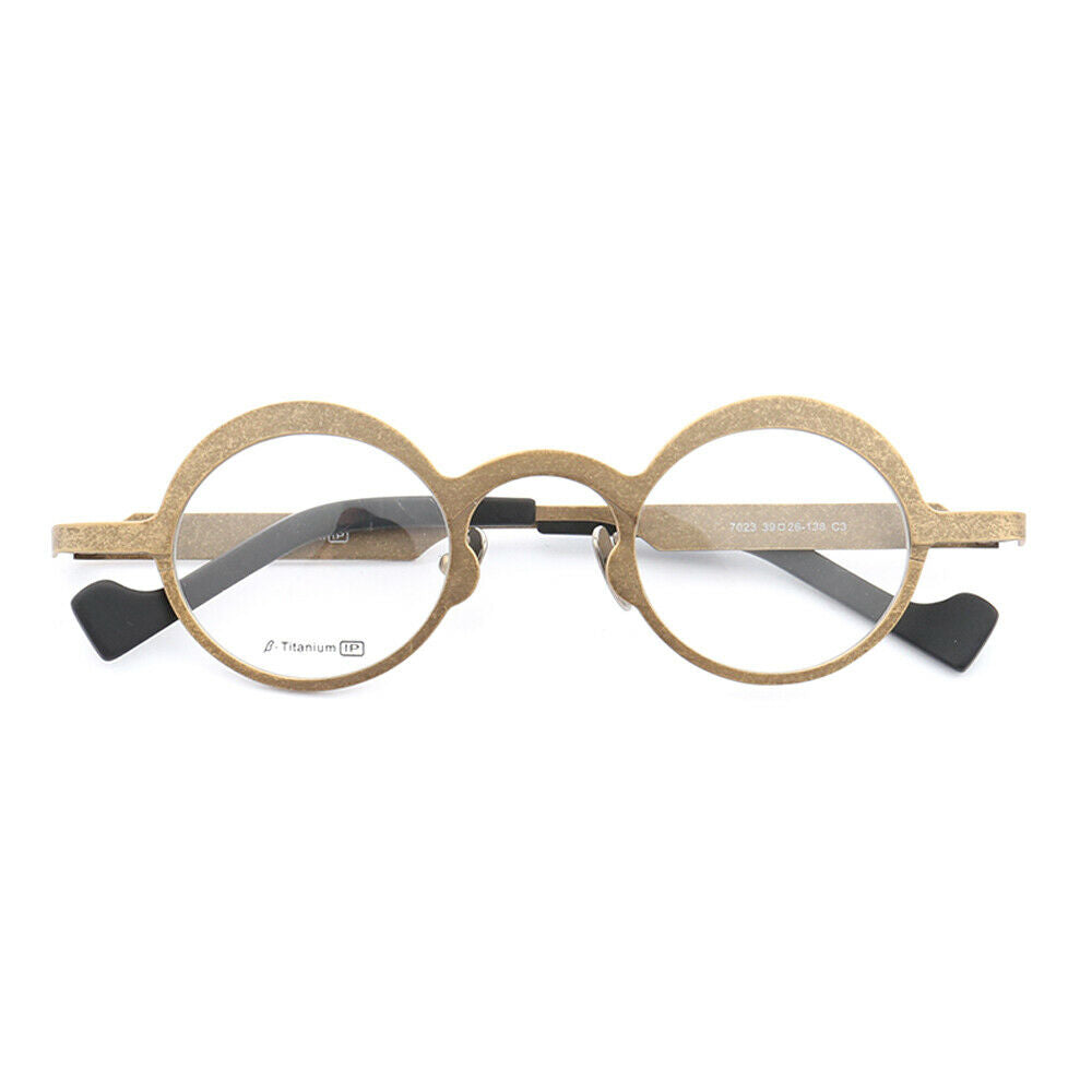 Voyage | Round Retro Titanium Glasses for Men | Two Tone Womens Trendy Eyeglass Frames Online