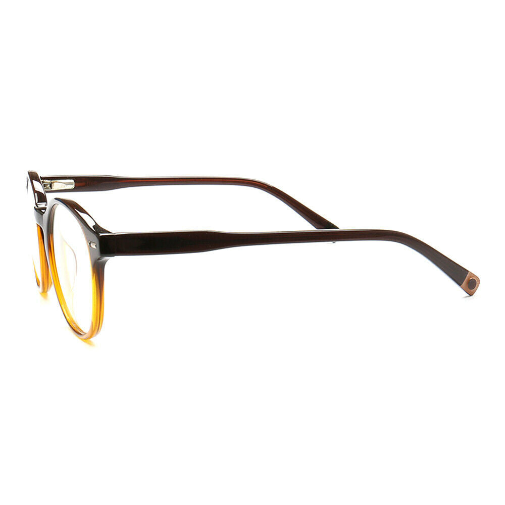 Glow | Classic Round Acetate Eyeglasses w/ Two Tone Design | Gradient Full Rim Glasses